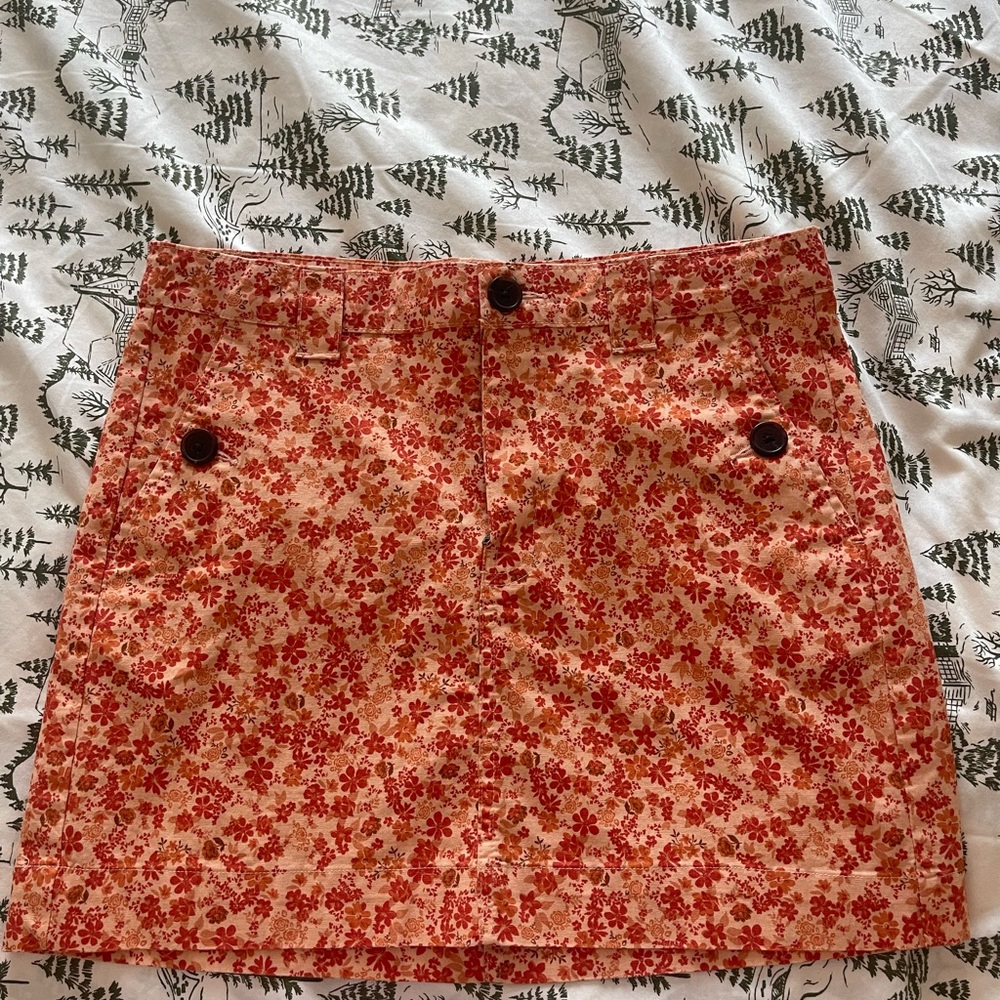 Wild Fable Floral High Waist Shorts - Red